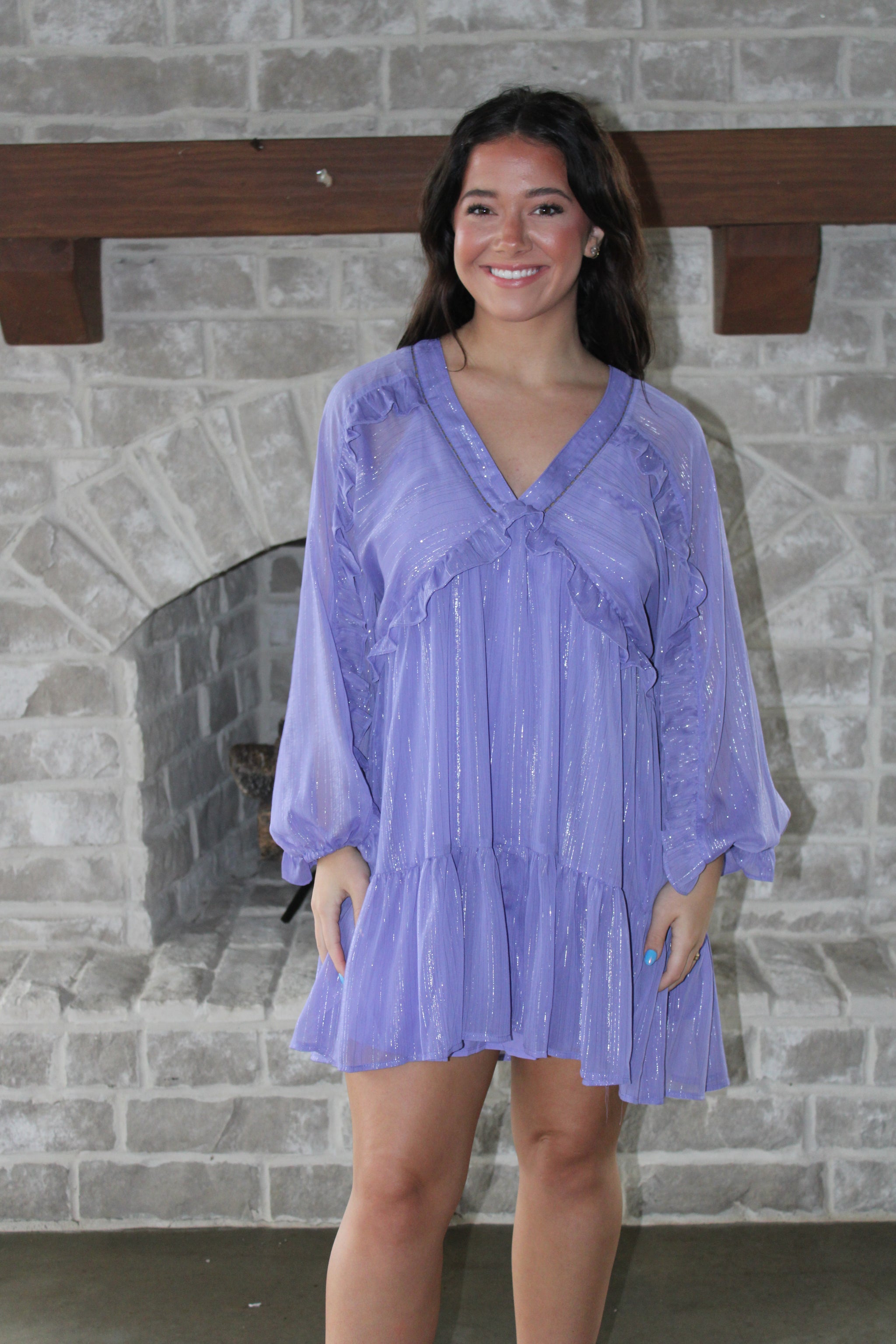 Periwinkle Mini Dress – Willella's Boutique