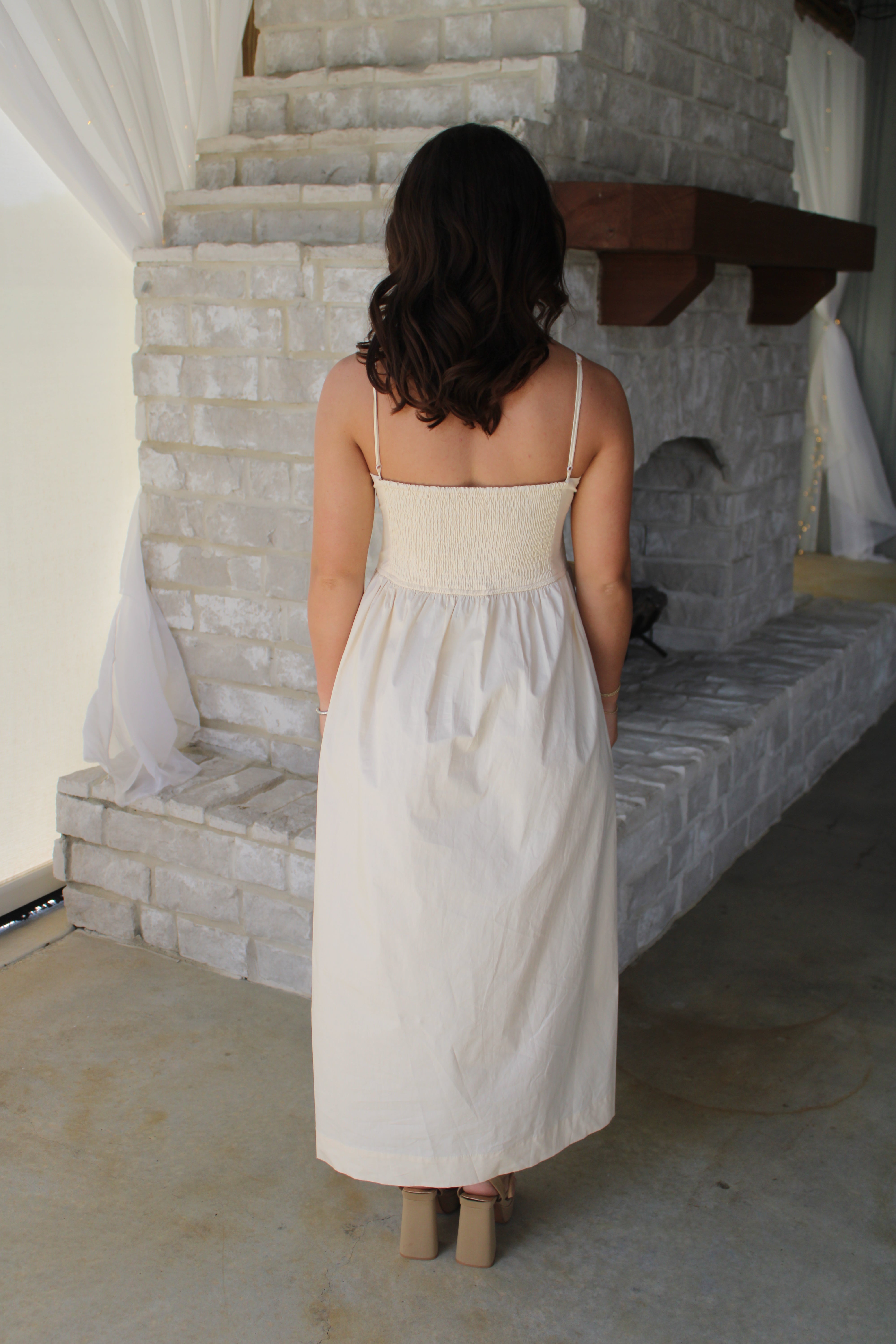 cream midi dress Cream Midi Dress – Willella's Boutique